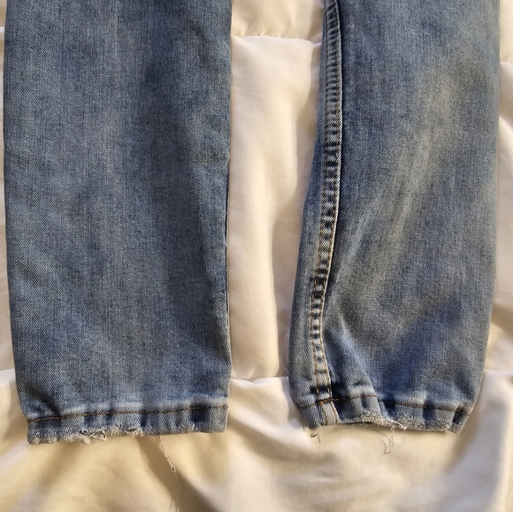 XWAY Jeans Teen 13/14 Skinny Ankle Stitched Distressed Stretch Denim 25x25.5 - Picture 13 of 14
